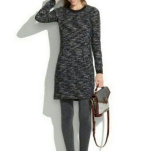 Madewell Marled Charcoal Sweater Dress